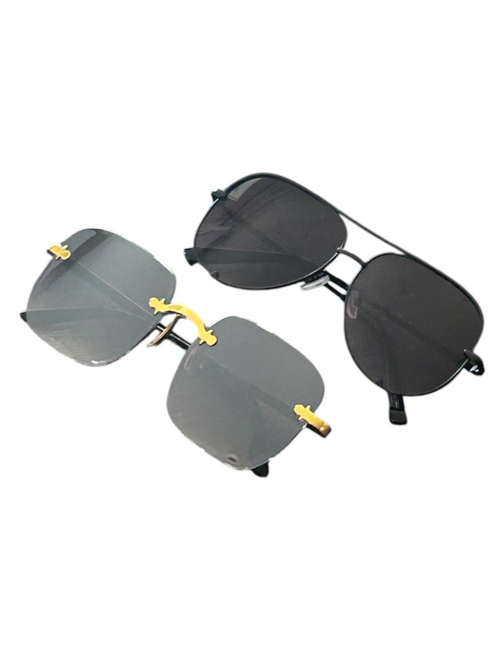 Classic Aviator Sunglasses Bundle with Case 🖤🕶️